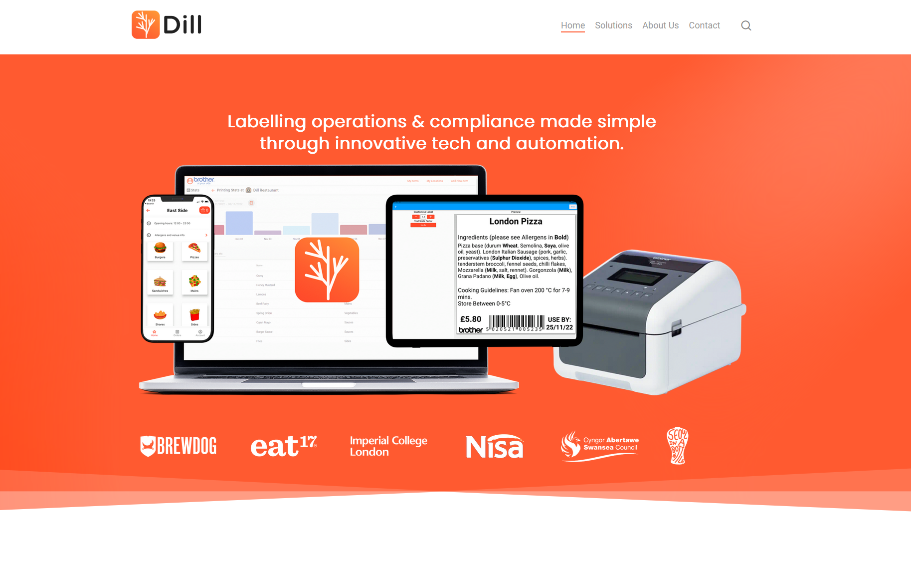 MyDill — Aplicație Etichetare pentru HoReCa UK